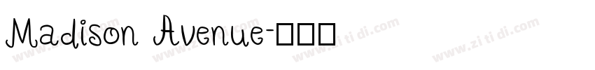 Madison Avenue字体转换
